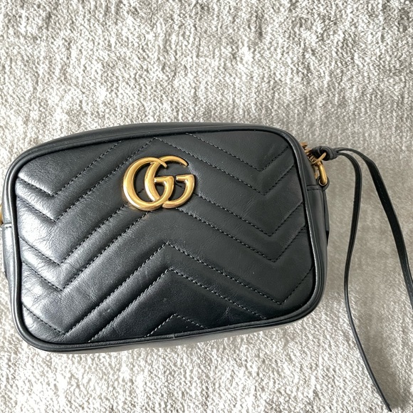 Gucci Leather GG Marmont Mattelassé Mini Bag (448065 - DTD1T) - Picture 8 of 17